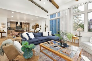 House, Multiple Beds, Patio, Mountain View (2301) | Living area - Pine Meadow Village Castle #2301 (Big Bear Lake)