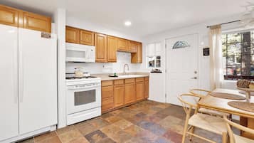Cabin, 2 Queen Beds, Hot Tub, River View (2364) | Private kitchen | Coffee/tea maker