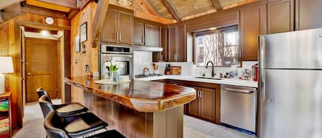 Cabin, Multiple Beds, Hot Tub, Mountain View (2462) | Private kitchen | Coffee/tea maker