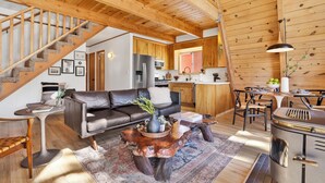Cabin, Multiple Beds, Patio, Mountain View (2453) | Living area | Fireplace - Moonridge Modern Chalet #2453 (Big Bear Lake)