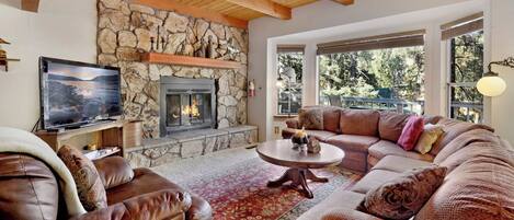 Cabin, Multiple Beds, Patio, Mountain View (2060) | Living area