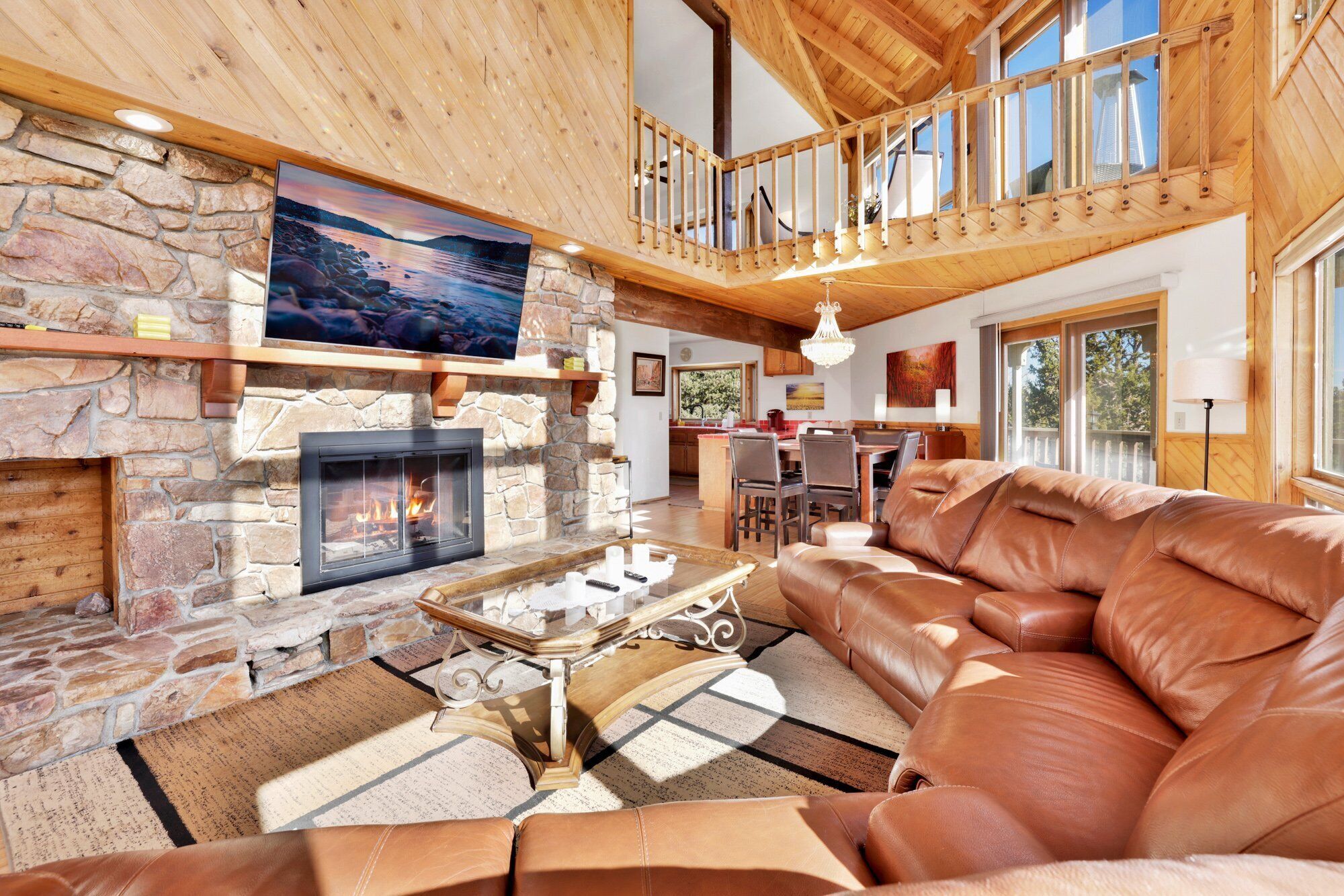 Cabin, Multiple Beds, Hot Tub, Mountain View (2394) | Living area