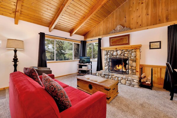 Cabin, Multiple Beds, Hot Tub, Mountain View (2055) | Living area - Moulin Rouge #2055 (Big Bear Lake)