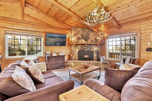 Cabin, Multiple Beds, Hot Tub, Mountain View (2346) | Living area - Crescenta Pines LOG Cabin #2346 (Big Bear City)