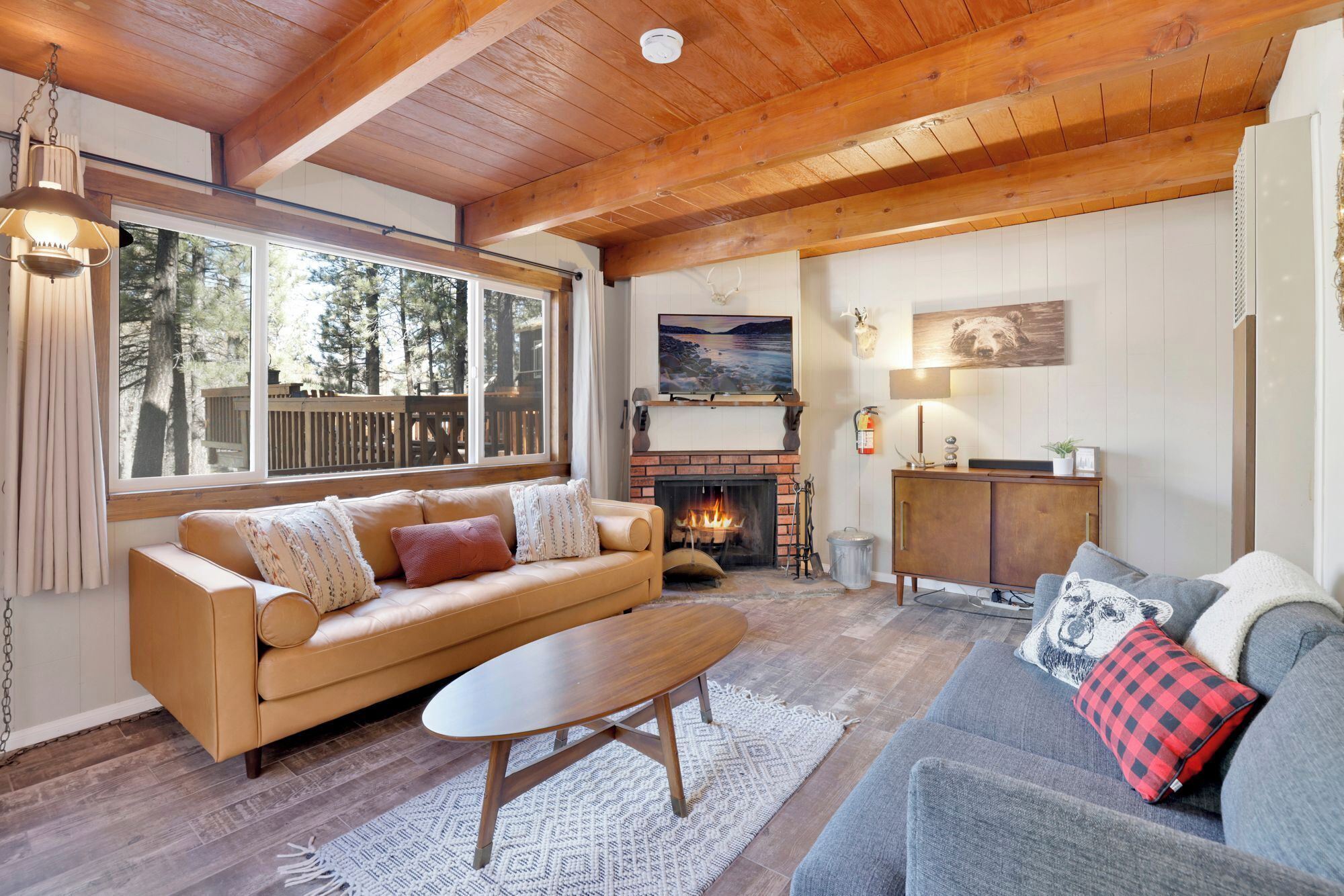 Cabin, Multiple Beds, Hot Tub, Mountain View (2216) | Living area