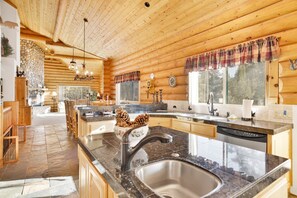 Cabin, Multiple Beds, Hot Tub, Mountain View (2392) | Private kitchen | Coffee/tea maker - Castle Crag LOG Cabin #2392 (Big Bear Lake)