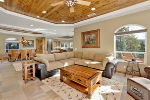 Cabin, Multiple Beds, Hot Tub, Mountain View (2178) | Living area - Sunset Ridge Villa #2178 (Big Bear Lake)