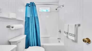Hair dryer, bidet, towels