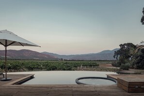 2 outdoor pools, open 7:00 AM to 9:00 PM, pool umbrellas, pool loungers - Bruma Wine Resort (Valle de Guadalupe)