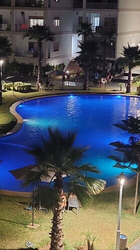 Apartment in Bouznika with pool view