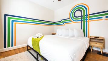 3 slaapkamers, een strijkplank/strijkijzer, wifi, beddengoed