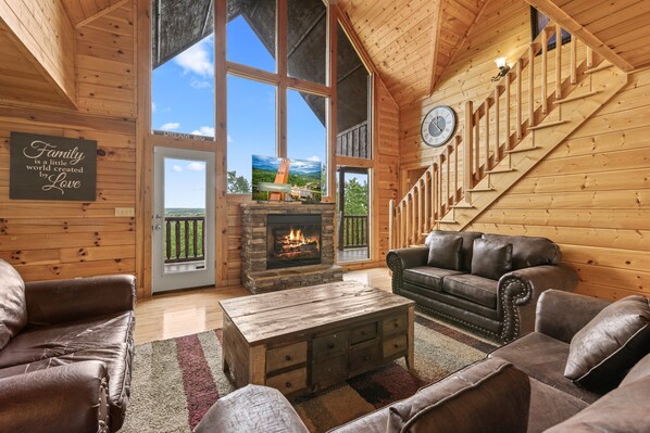 スマートテレビ、暖炉、テレビゲーム