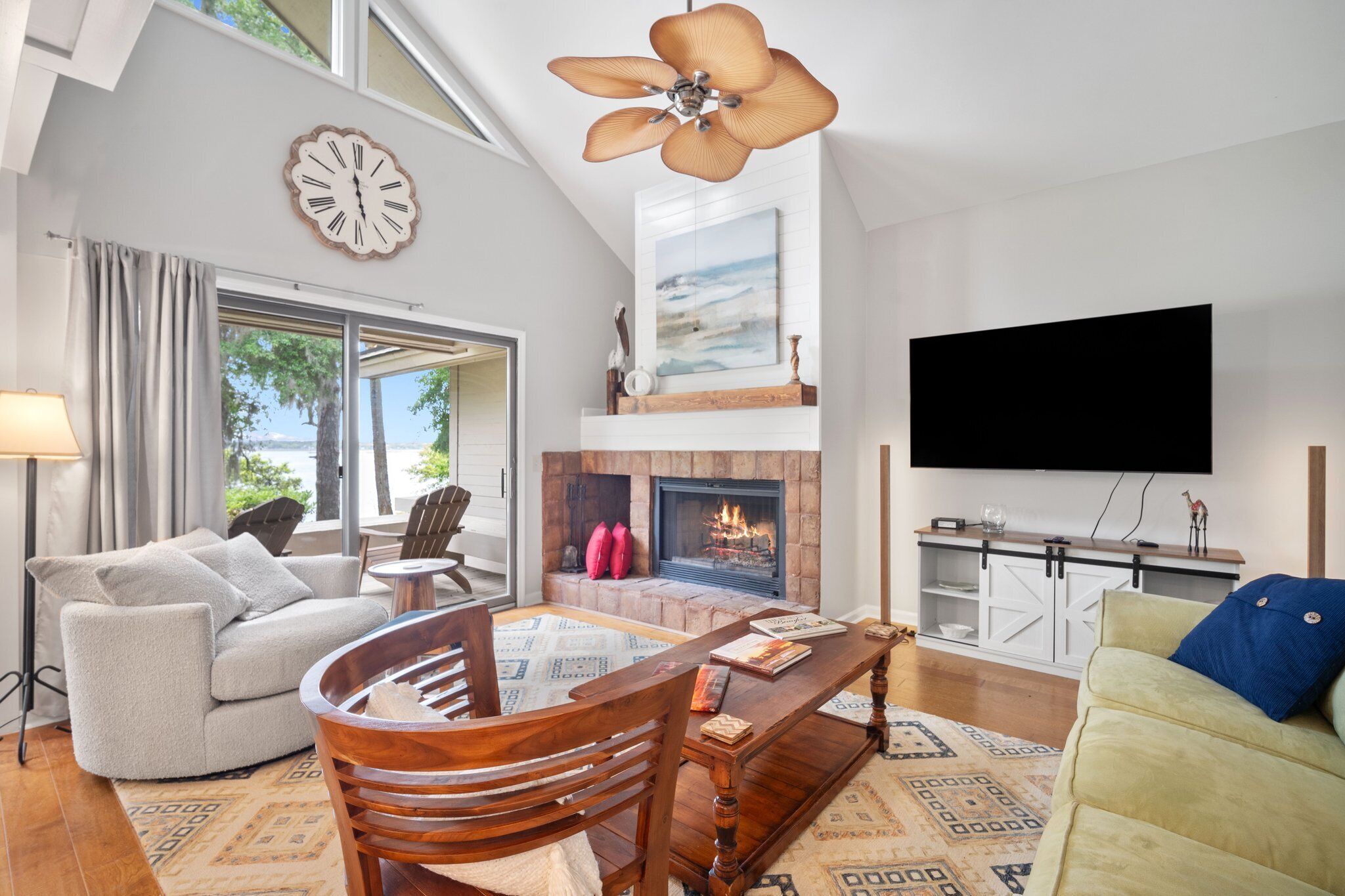 Newly Listed Bluff Villa with Creek and Golf Course Views
