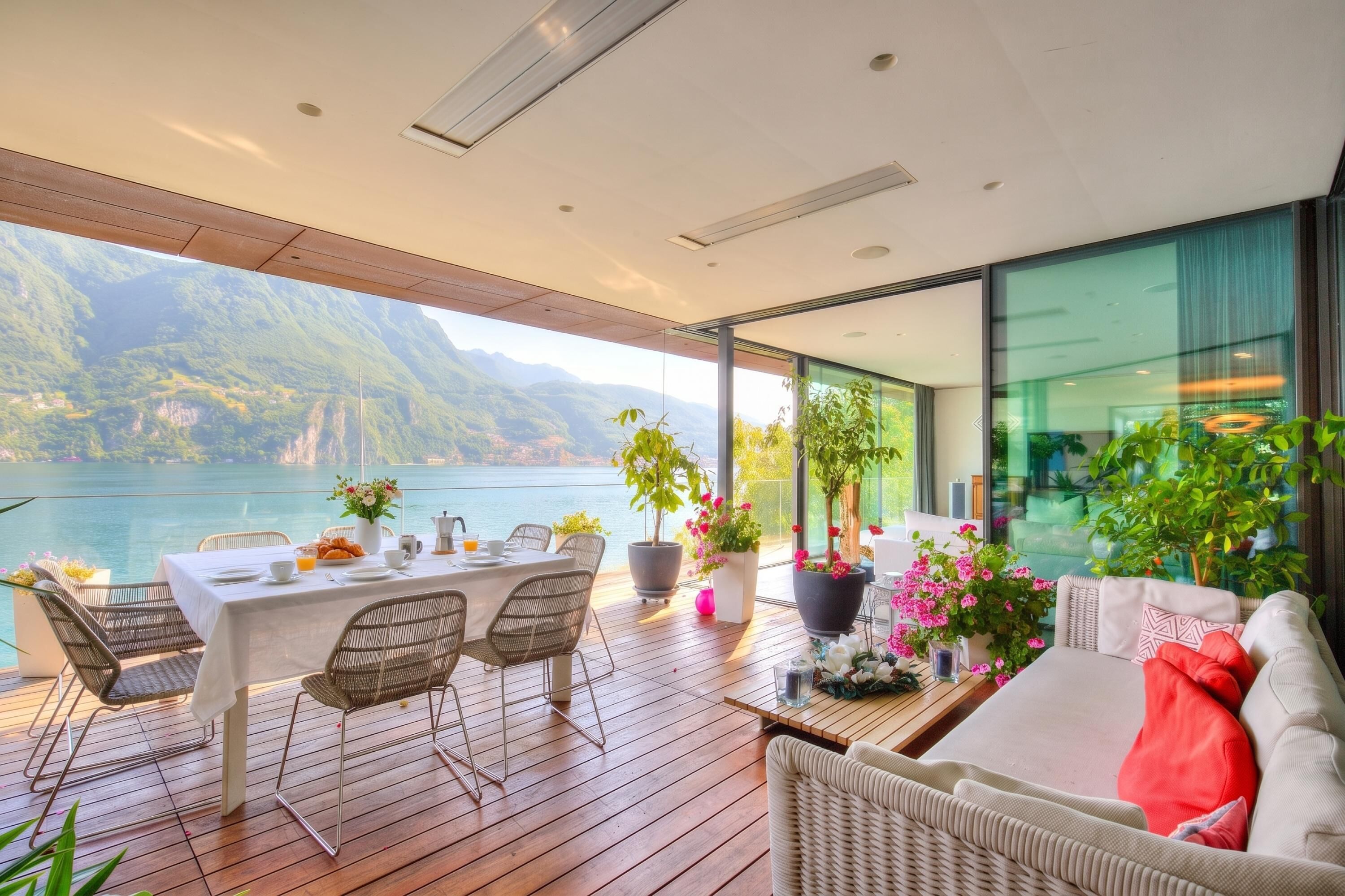 Family Villa, Multiple Bedrooms, Lakeside (Maison Sur l'Eau) | Outdoor dining
