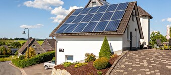 Maison de vacances 'Ferienhaus Am Brande' avec vue sur les montagnes, terrasse privée et Wi-Fi