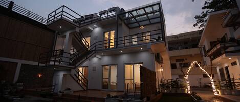 Front of property – evening/night