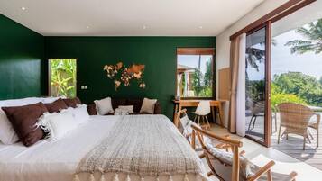 Four Bedroom Private Pool Villa with Jungle View | 4 bedrooms, in-room safe, individually decorated, individually furnished