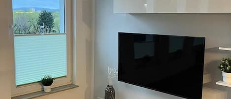 TV, caminetto