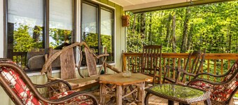 Expansive Deck + Covered Porch + Forest Views | 20 Min to Asheville | Ash Vale
