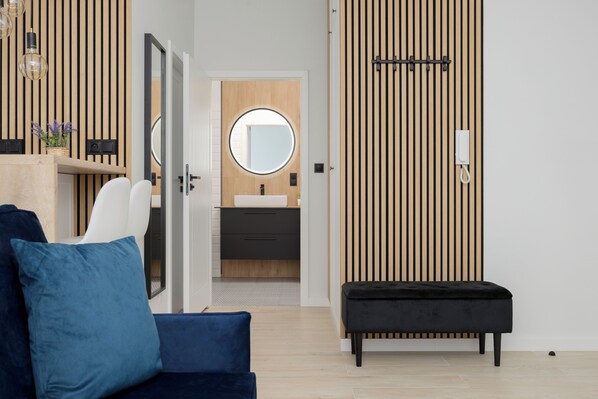 Apartment, 1 Bedroom, Balcony | 1 bedroom, free WiFi, bed sheets - Herbu Oksza Apartment Warsaw by Renters (Warsaw)