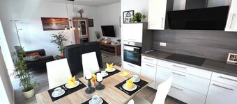 "Elstar" - Barrierefreies Ferienhaus mit Carport Terrasse NETFLIX Free WIFI