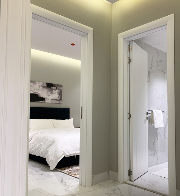 Design-Apartment, 3 Schlafzimmer | Verdunkelungsvorhänge, Bügeleisen/Bügelbrett, kostenloses WLAN