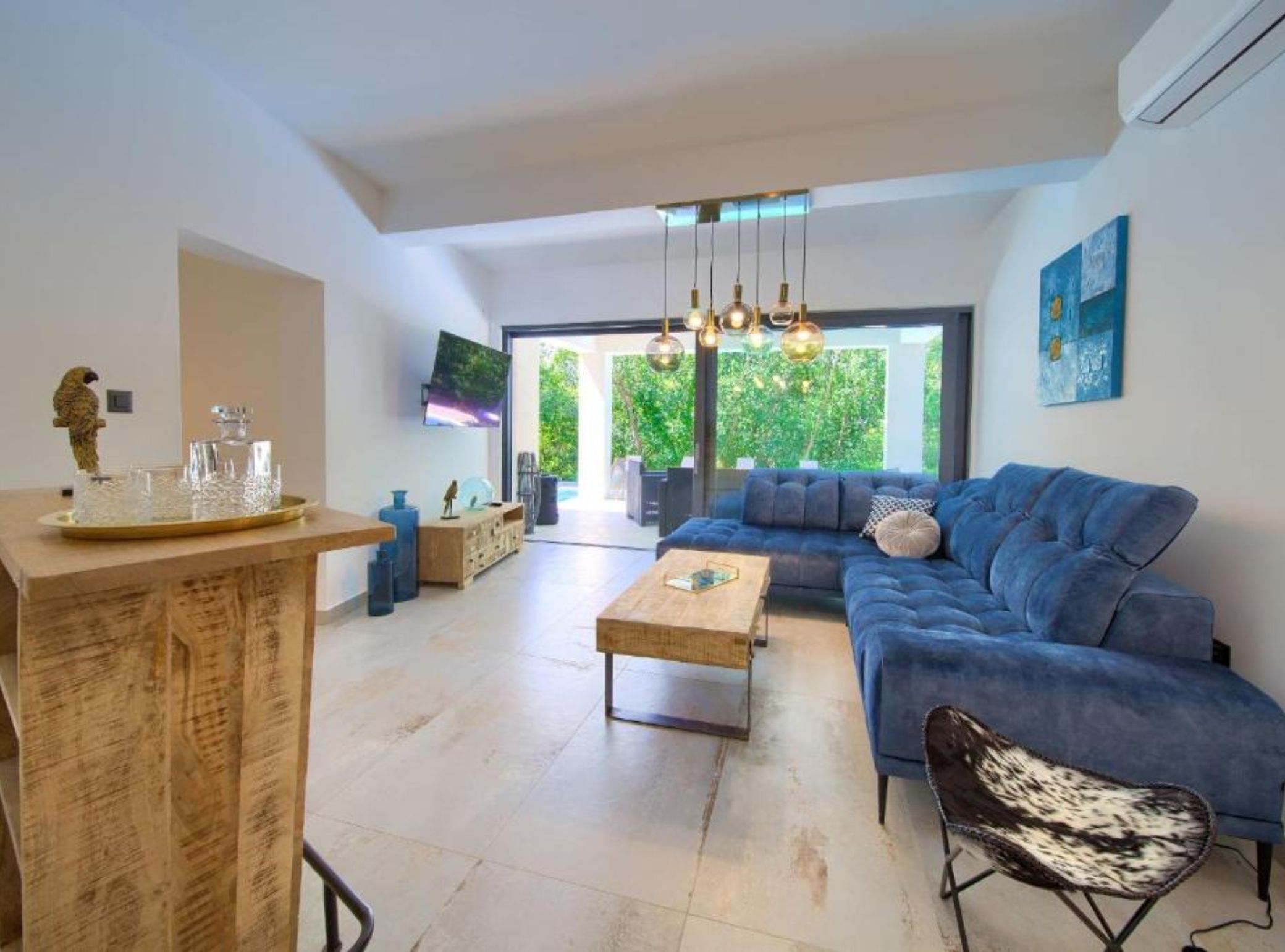 Villa (Four Bedroom Villa with Swimming pool) | Living room | 32-inch flat-screen TV with digital channels