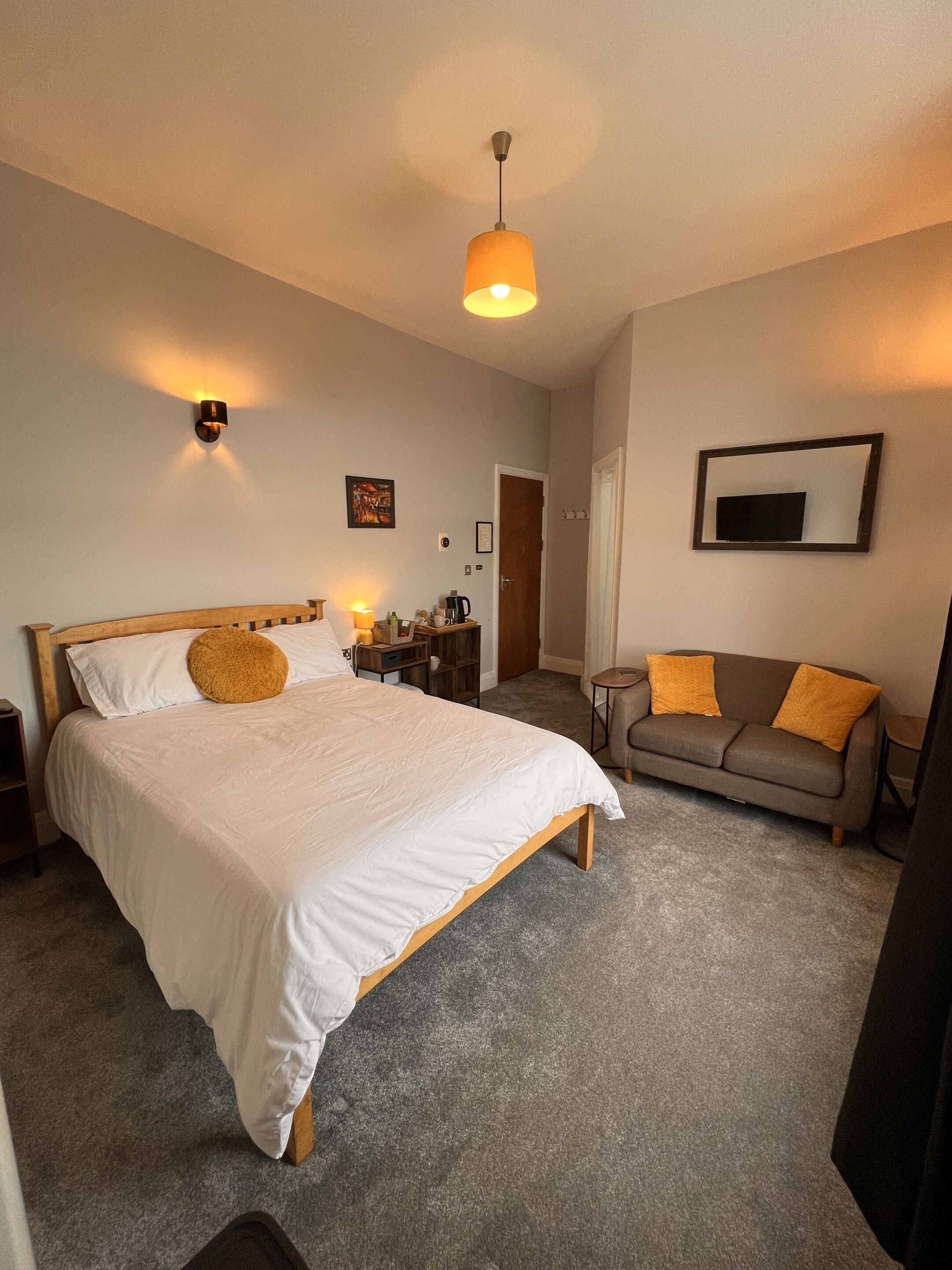 Superior-værelse til 3 personer - eget badeværelse - strandudsigt | Premium-sengetøj, senge med madrasser af memory foam