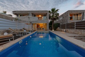 A heated pool