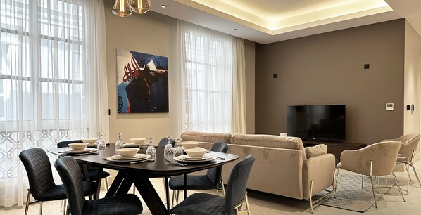 Design Apartment, 3 Bedrooms | Living area - Kease King Salman K-7 Lusso Najd AX14 (Riyadh)