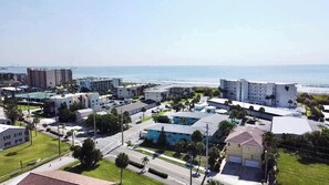 Aerial view - Modern condo with community pool (Cape Canaveral)