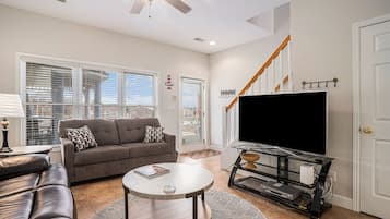 TV, fireplace, DVD player