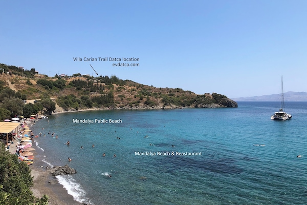 Beach nearby, white sand