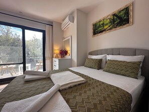 Family Villa, 2 Bedrooms, Kitchen, Garden Area | 2 bedrooms, Egyptian cotton sheets, premium bedding, down comforters