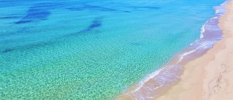 En la playa