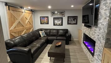 TV connectée, cheminée