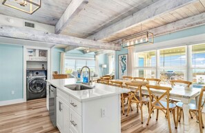 Fridge, microwave, oven, stovetop - Island Kisses: Beachfront Duplex, Centrally located, remodeled, Pet Friendly! (St. George Island)