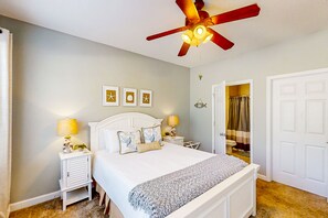 2 bedrooms, iron/ironing board, WiFi, bed sheets