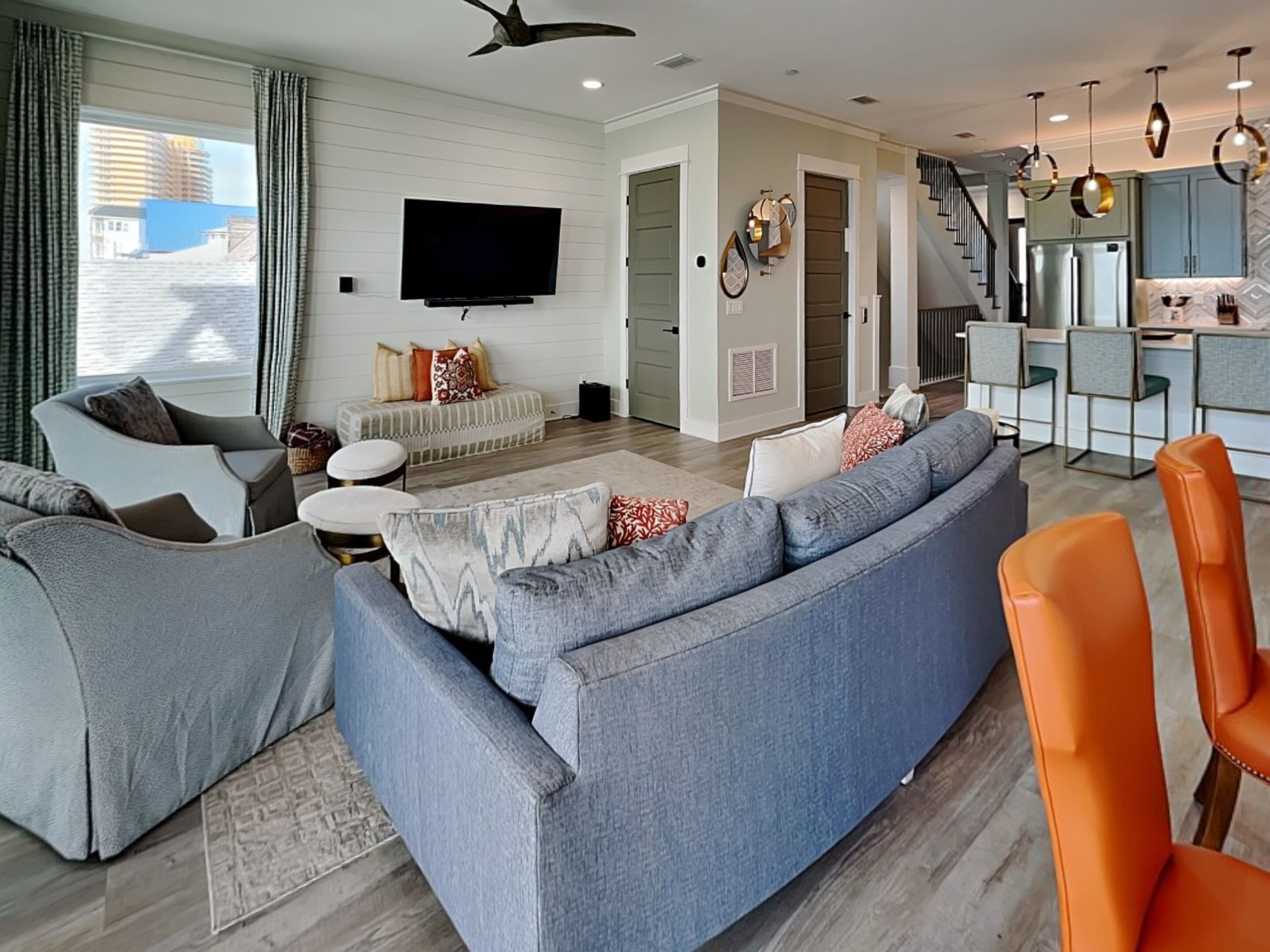 House, Multiple Beds, Pool Access, Ocean View (Breezy Beach) | Living area