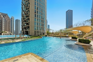Pool - Khalifa Views & Direct Mall Access in Burj Vista (Dubai)