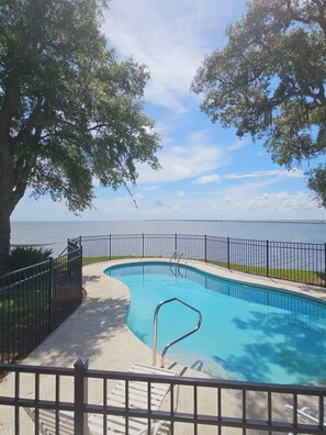 Outdoor pool, a heated pool - Best on Bay! More than a Beach House- IT IS YOUR DESTINATION. Now with new pier! (Eastpoint)