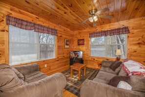TV, fireplace, DVD player, table football - Comfortable Large Group Accommodations (SEVIERVILLE)