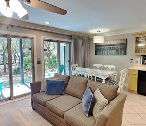 Condo, Multiple Beds, Patio (Inlet Dunes #102 - No Pets Allowed) | Living area - Inlet Dunes #102 (Panama City Beach)