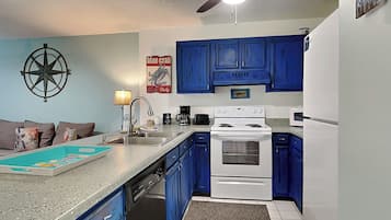 Condo, Multiple Beds, Patio (Island Home #102 - No Pets Allowed) | Private kitchen | Coffee/tea maker