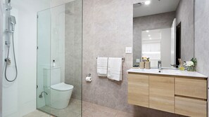 Shower, hair dryer