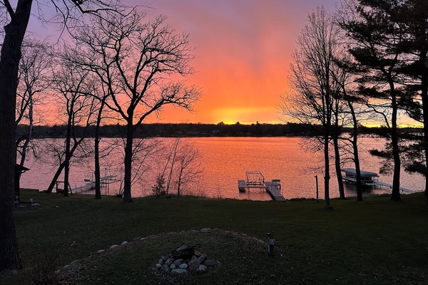 The backyard faces west so you'll get to enjoy some amazing sunsets.