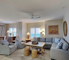 Condo, Multiple Beds, Balcony, Ocean View (South Harbour #2F - No Pets Allowed) | Living area