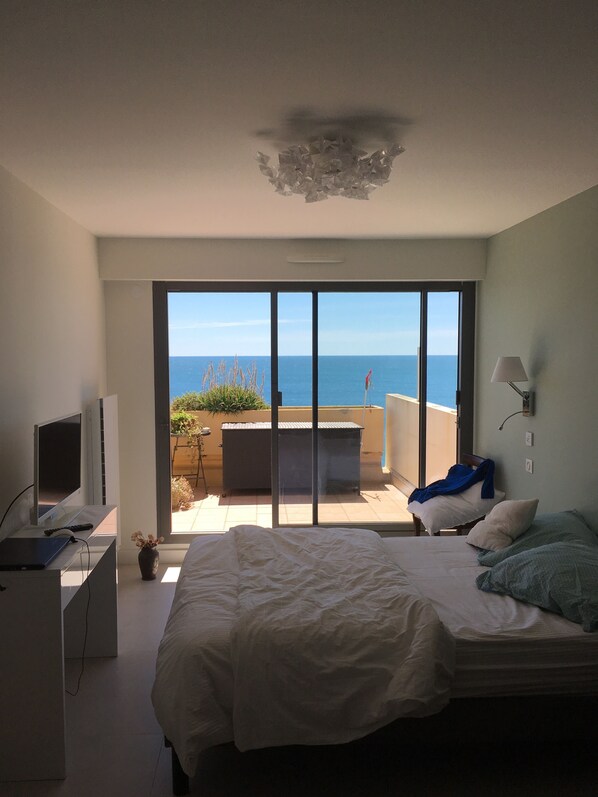 3 bedrooms, iron/ironing board, WiFi, bed sheets - Terrasses sur la mer (Sète)