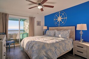 2 bedrooms, in-room safe, iron/ironing board, travel crib