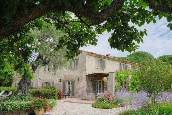 Vista frontal de la propiedad